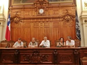 Conferencia de prensa en el ex Congreso
